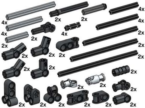 LEGO sættet Cross Axles