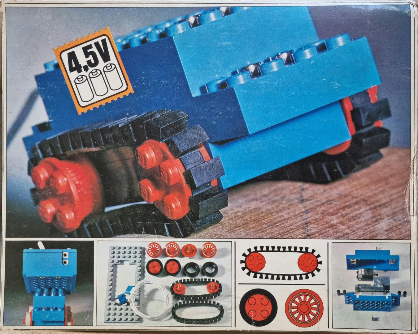 LEGO sættet 4.5V Motor Set with Rubber Tracks