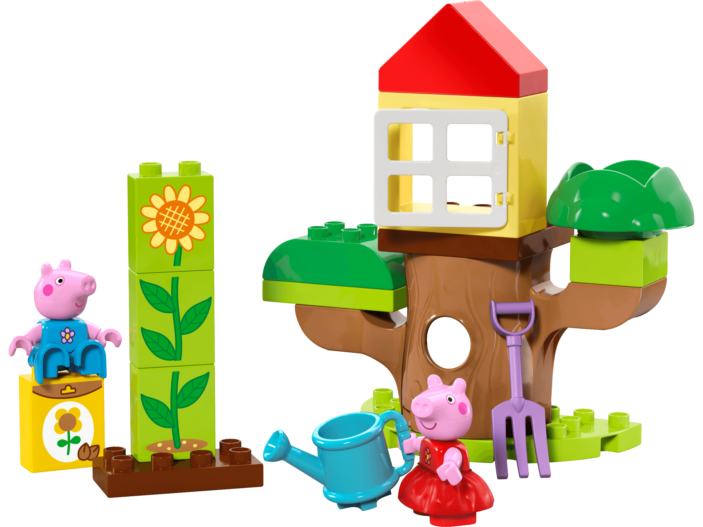 LEGO sættet Peppa Pig Garden and Tree House