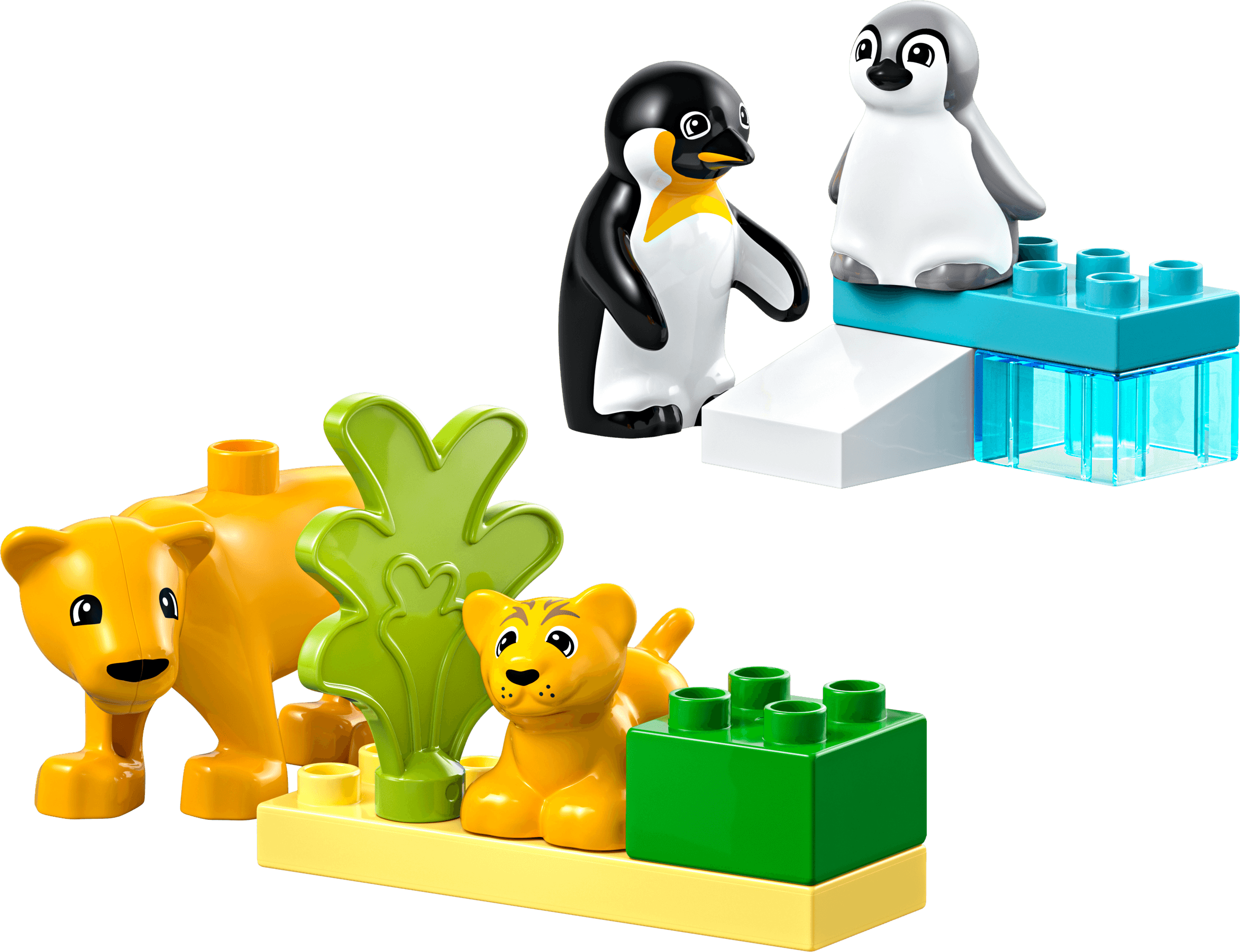LEGO sættet Wild Animal Families: Penguins & Lions