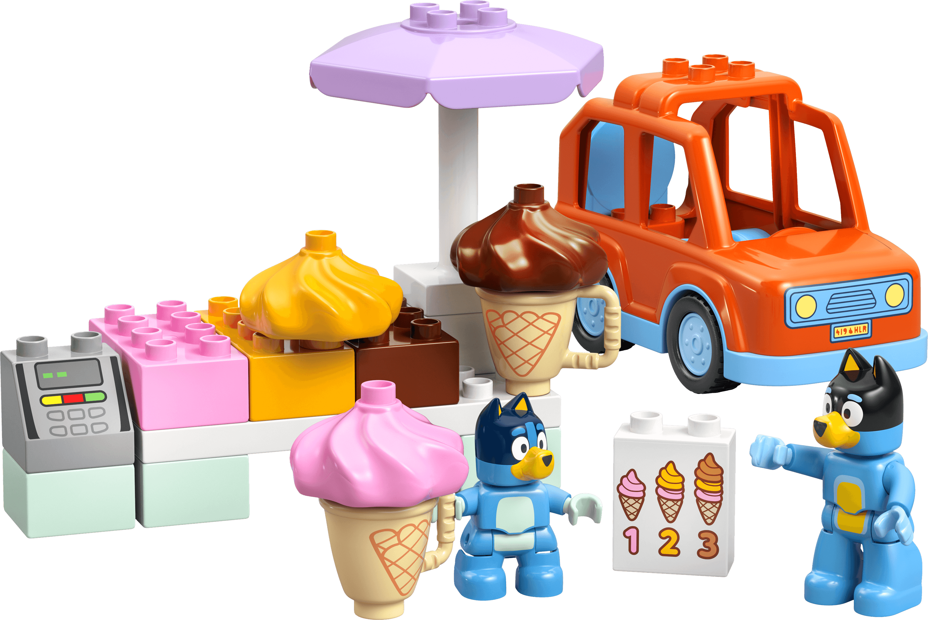 LEGO sættet Ice Cream Trip with Bluey