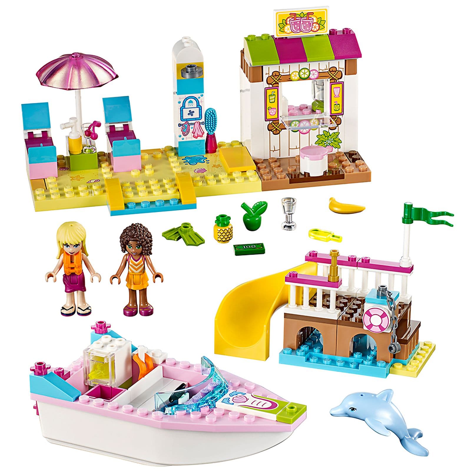 LEGO sættet Andrea and Stephanie's Beach Holiday