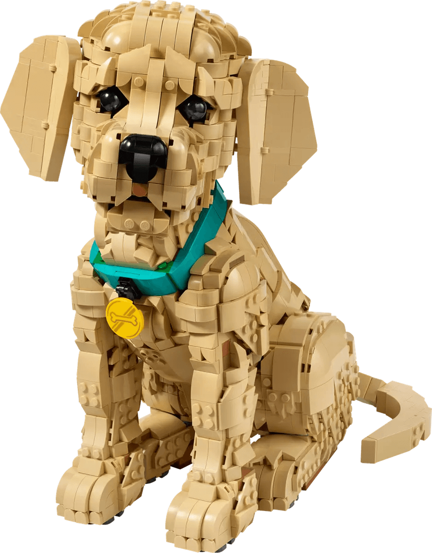 LEGO sættet Golden Retriever Puppy