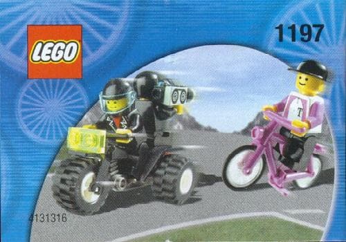 LEGO sættet Telekom Race Cyclist and Television Motorbike