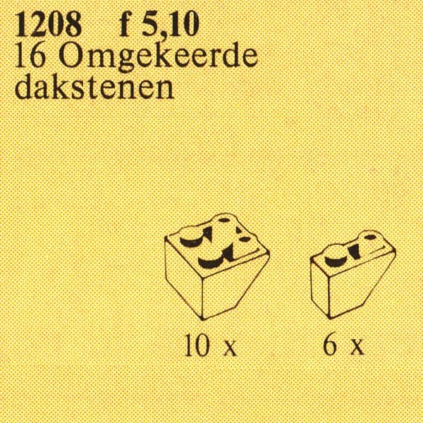 LEGO sættet Inverted Slope Bricks, Assorted, Red