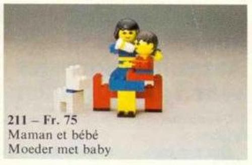 LEGO sættet Mother and Baby with Dog