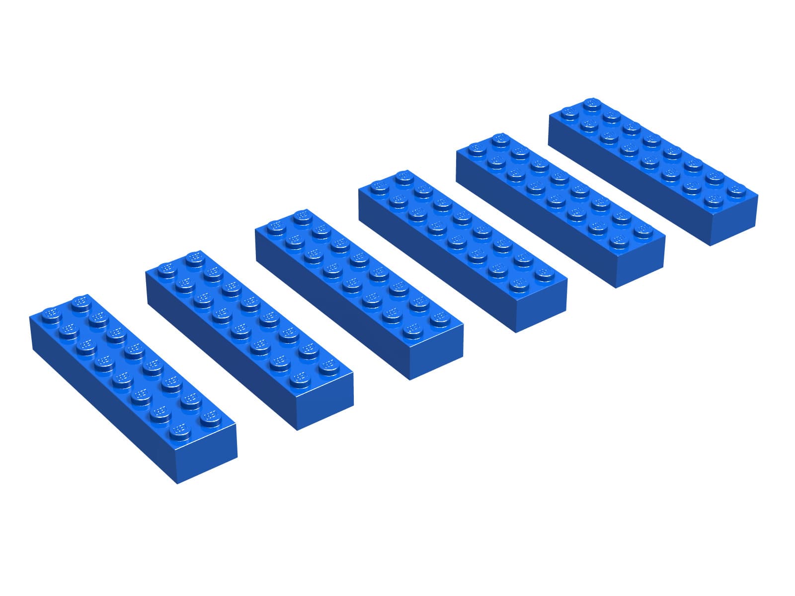 LEGO sættet 2 x 8 Bricks, Blue (EUR/UK/AUS)
