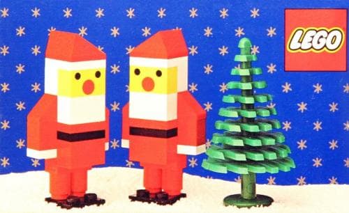 LEGO sættet Two Santas and Tree