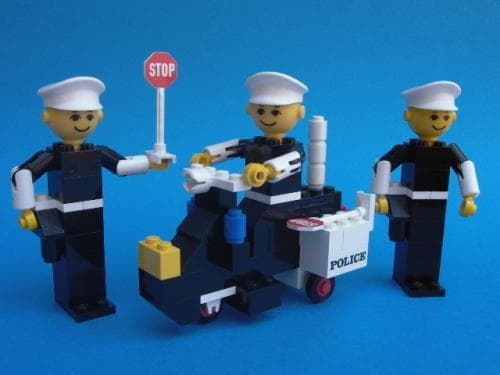 LEGO sættet Police Officers and Motorcycle