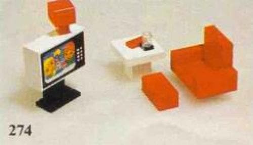 LEGO sættet Colour T.V. and Chair
