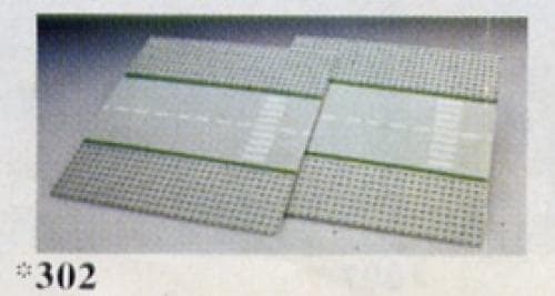 LEGO sættet Straight Road Plates (with crosswalk)
