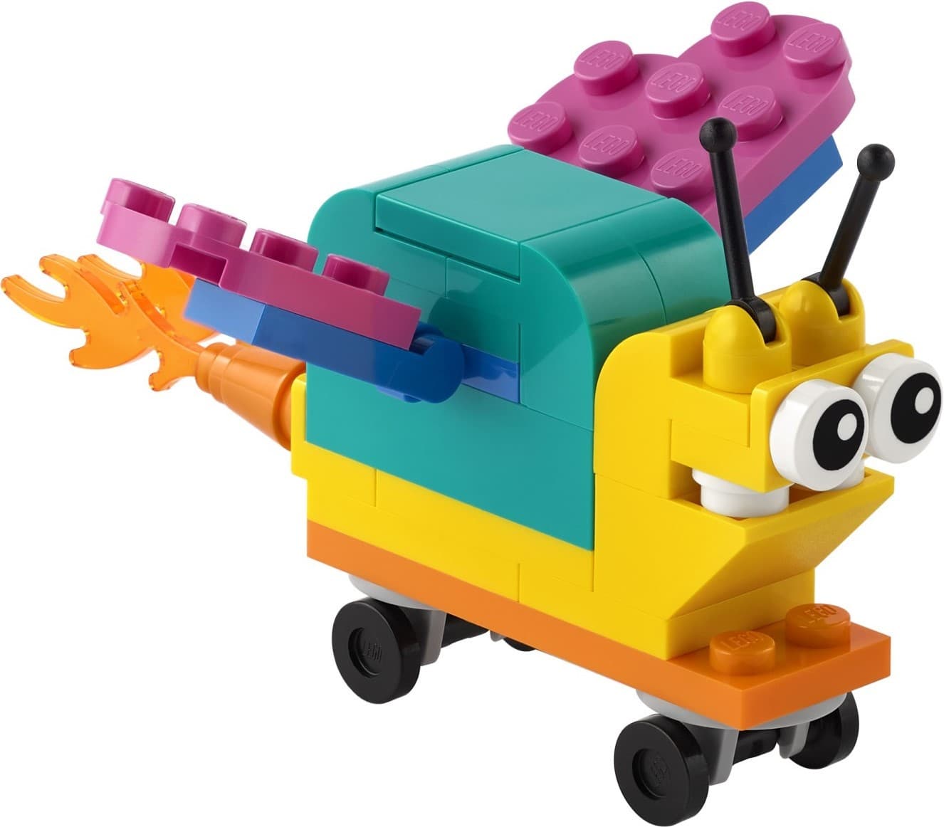 LEGO sættet Build Your Own Snail With Superpowers