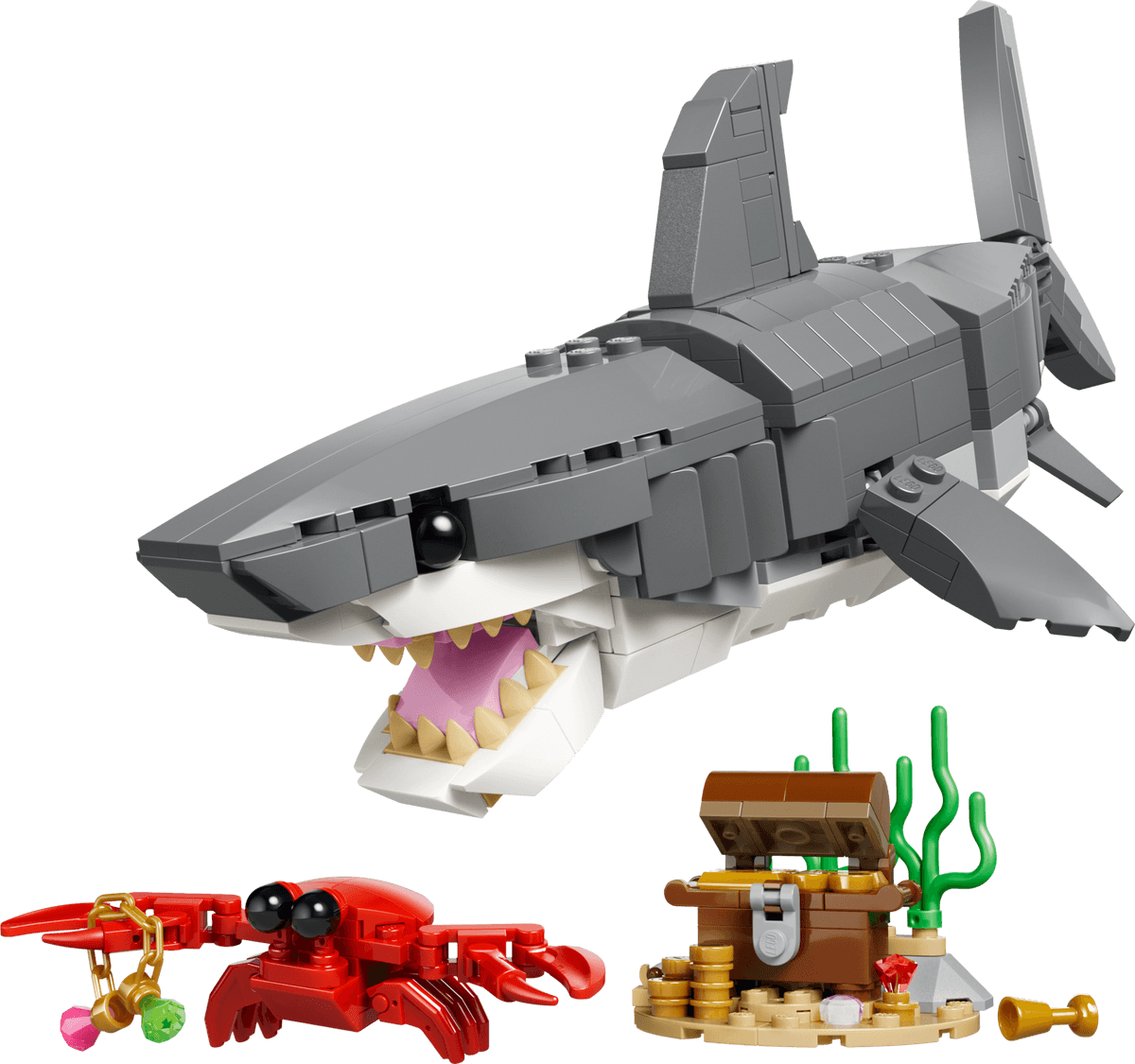 LEGO sættet Fierce Shark with a Treasure Chest