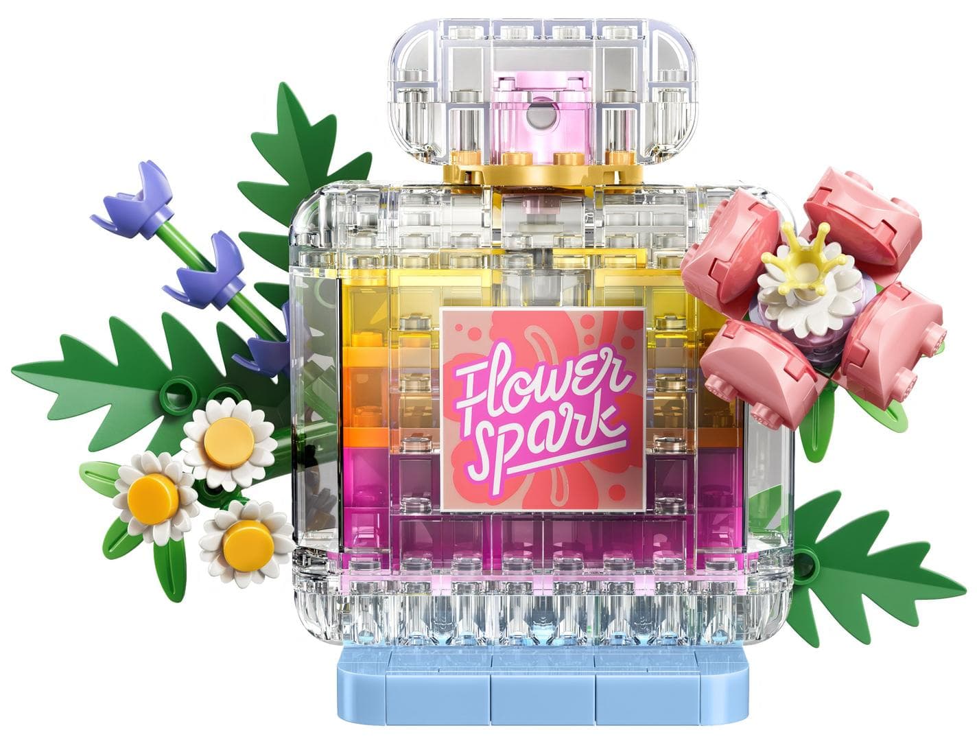LEGO sættet Floral Decor Perfume Bottle