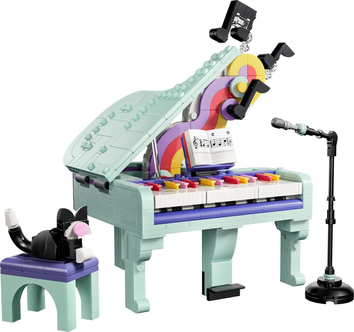 LEGO sættet Music Decor Piano with Cat