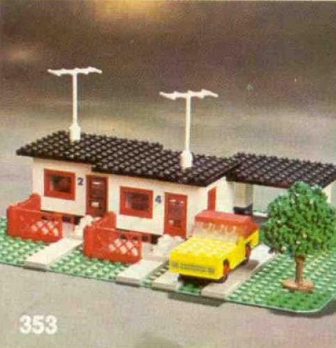 LEGO sættet Terrace House with Car and Garage
