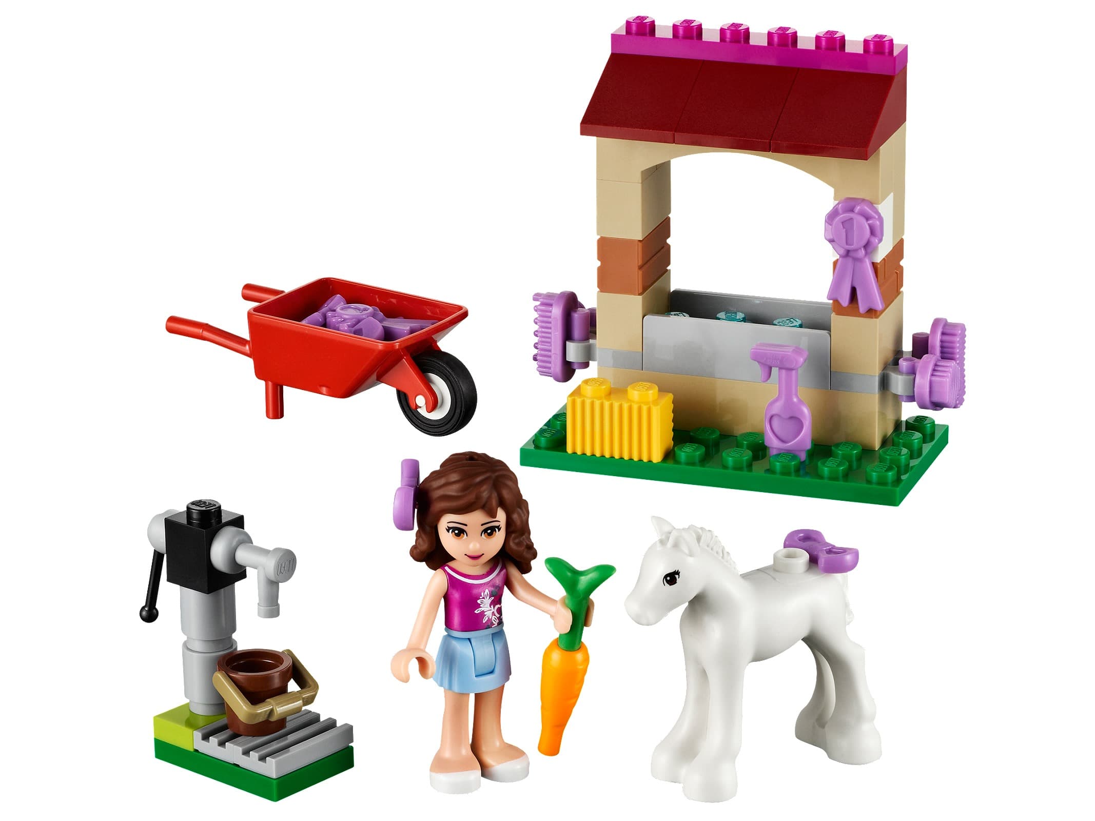 LEGO sættet Olivia's Newborn Foal