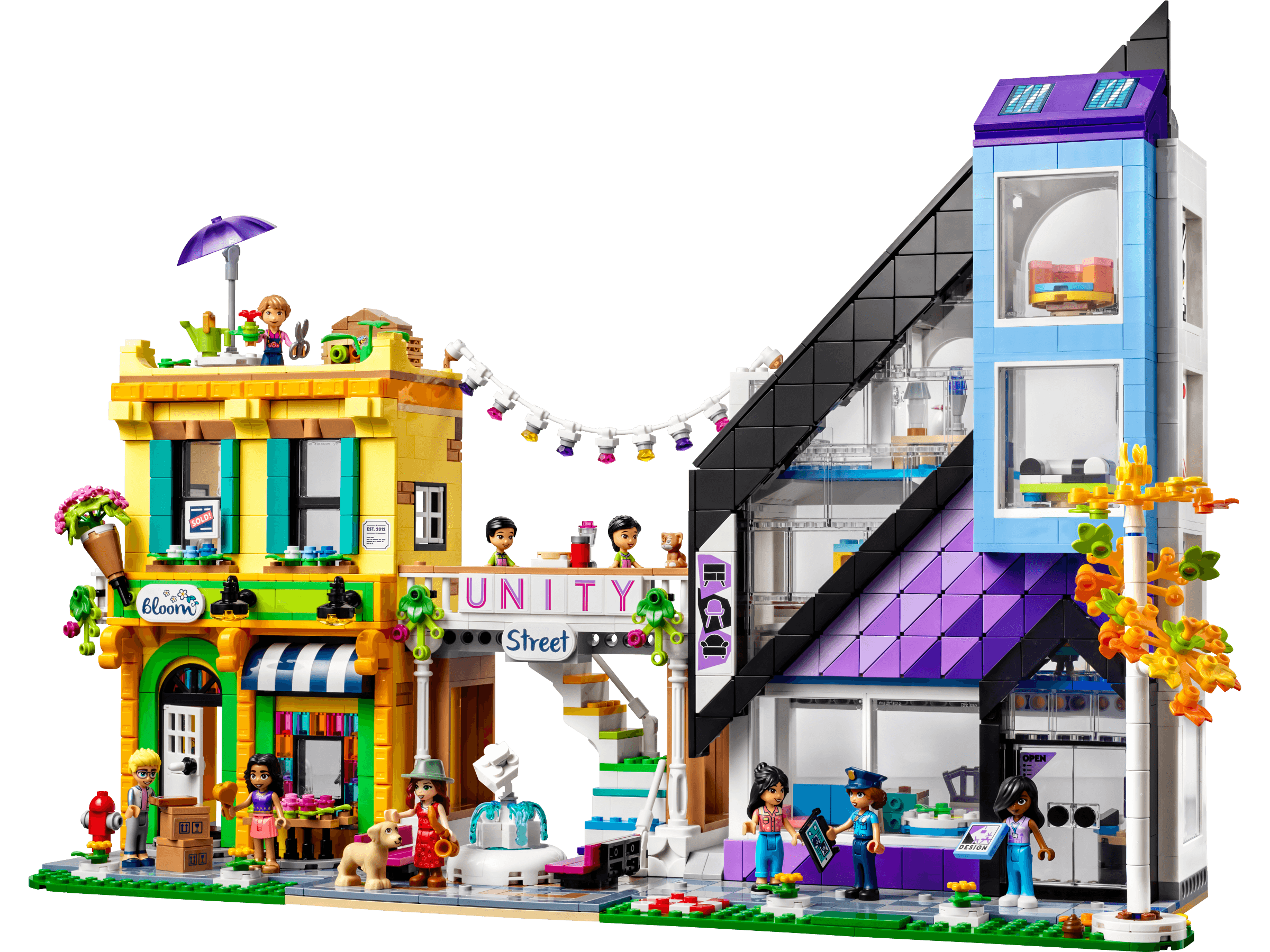 LEGO sættet Downtown Flower and Design Stores