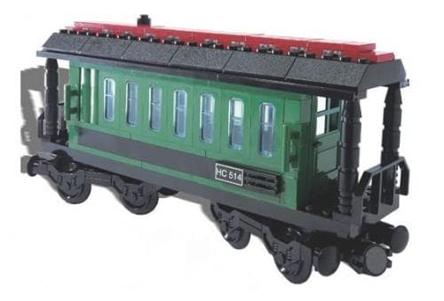 LEGO sættet Passenger Wagon Green (White Box)