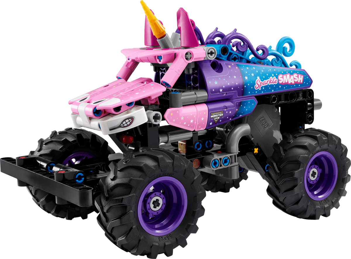 LEGO sættet Monster Jam Sparkle Smash Pull-Back