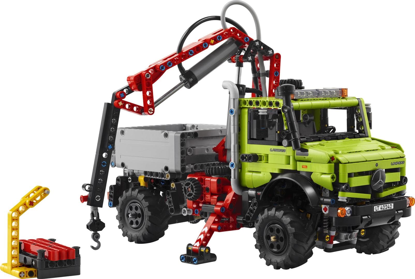 LEGO sættet Mercedes-Benz Unimog U 5023 with Crane
