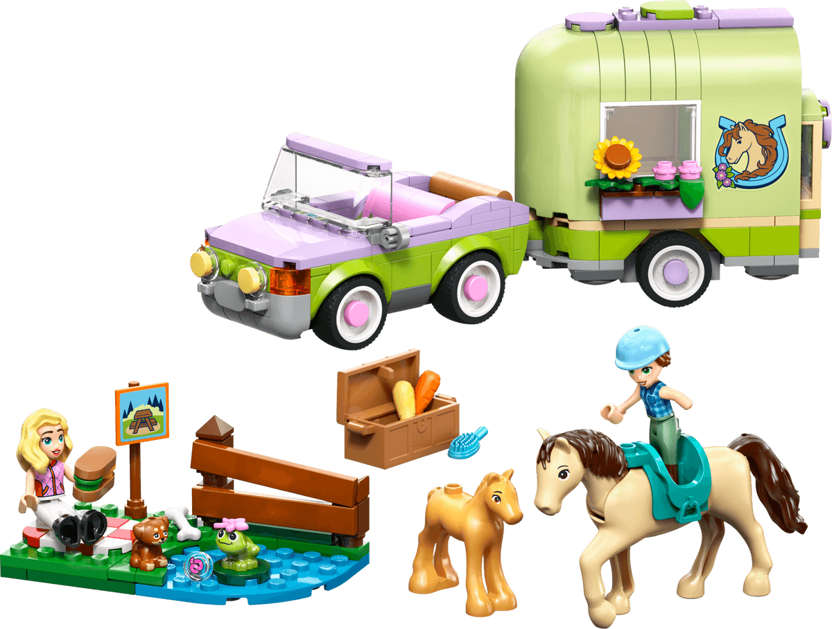 LEGO sættet Horse & Baby Foal Trailer
