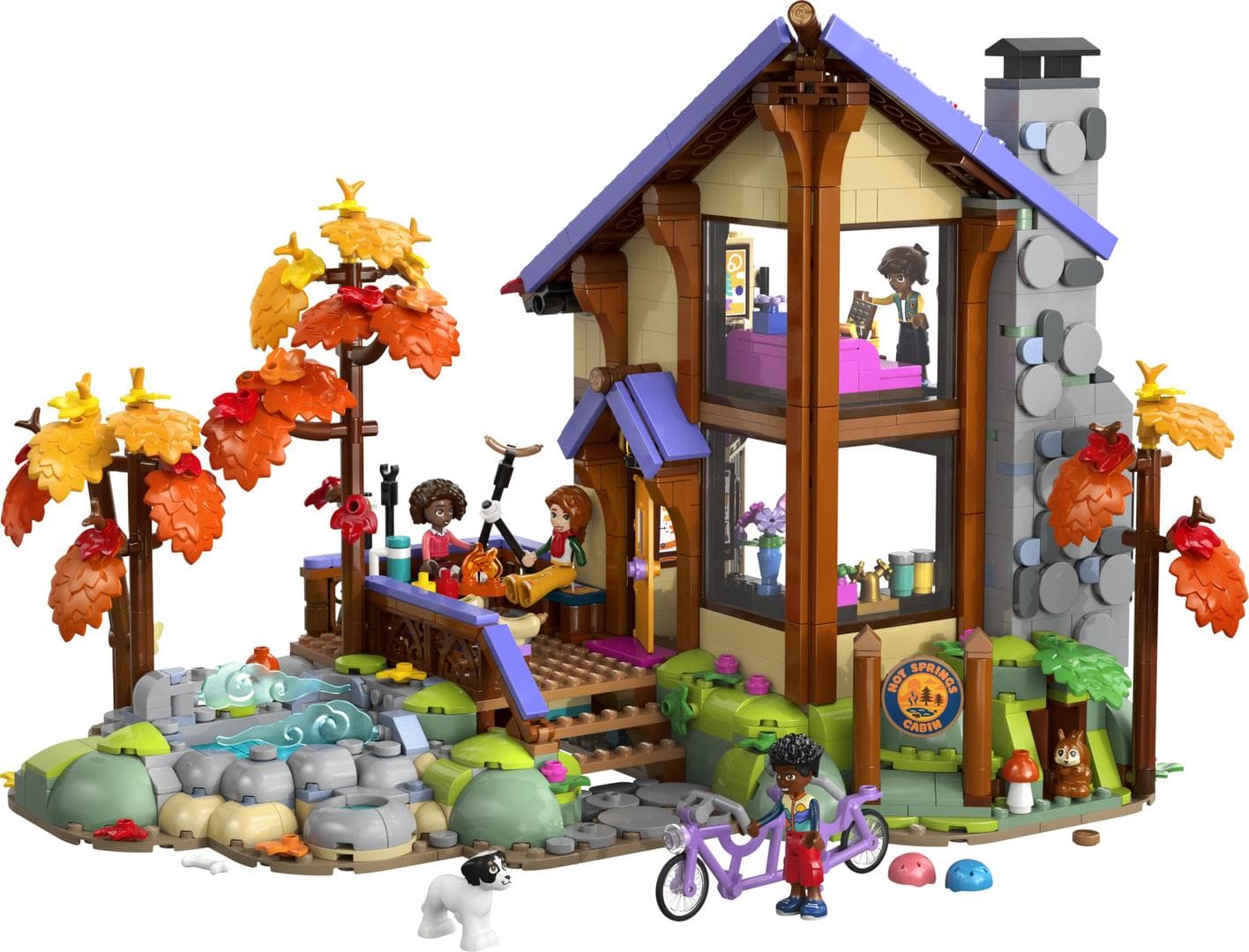 LEGO sættet Cozy Fall Forest Cabin