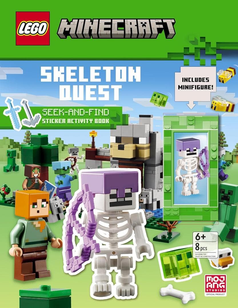 LEGO sættet Minecraft: Skeleton Quest: Seek-and-Find: Sticker Activity Book