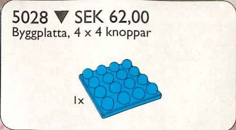 LEGO sættet Plate 4 x 4