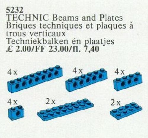 LEGO sættet TECHNIC Beams and Plates [Blue]