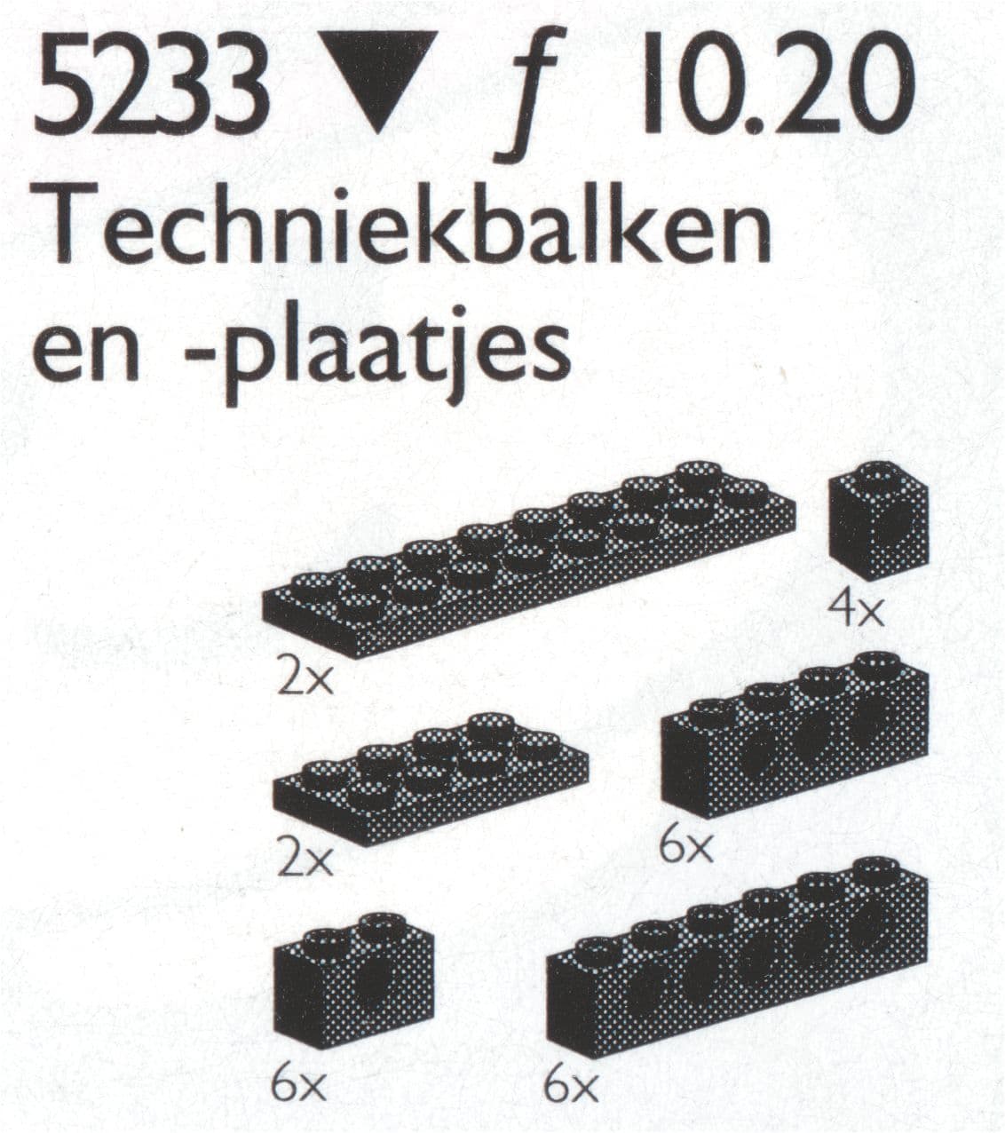 LEGO sættet Small Beams and Plates with holes