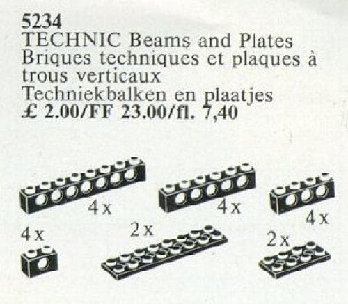 LEGO sættet TECHNIC Beams and Plates {black}