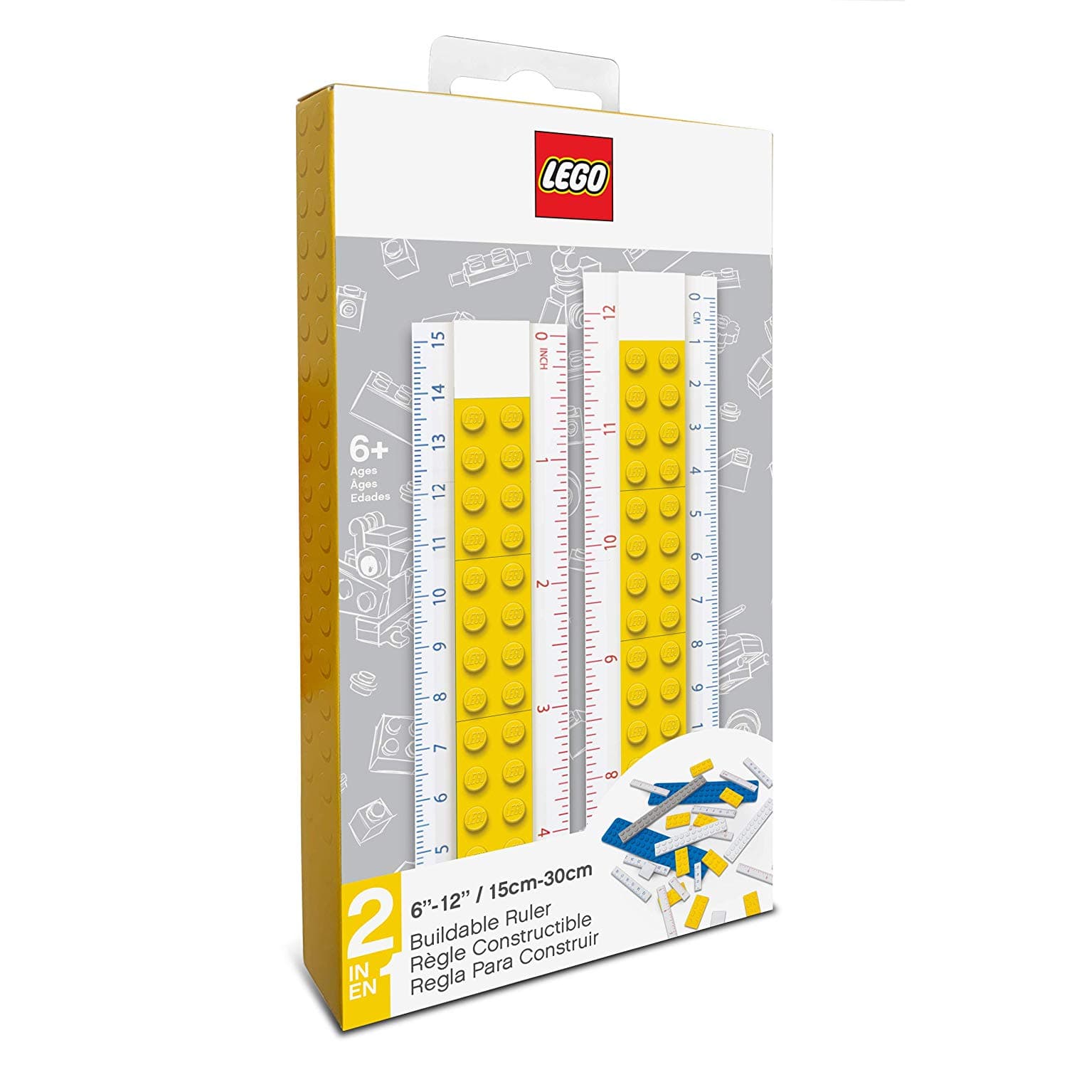 LEGO sættet Buildable Ruler (Yellow)