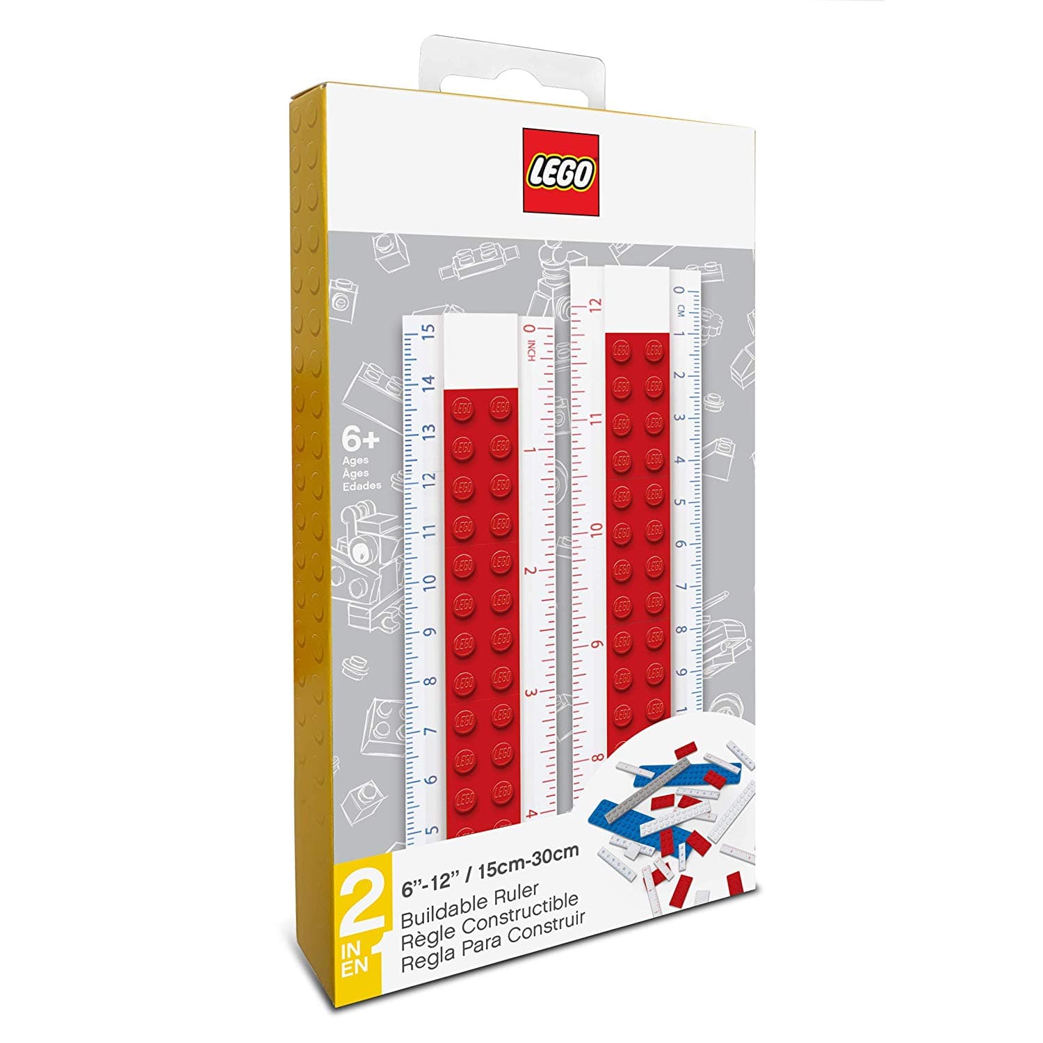 LEGO sættet Buildable Ruler (Red)