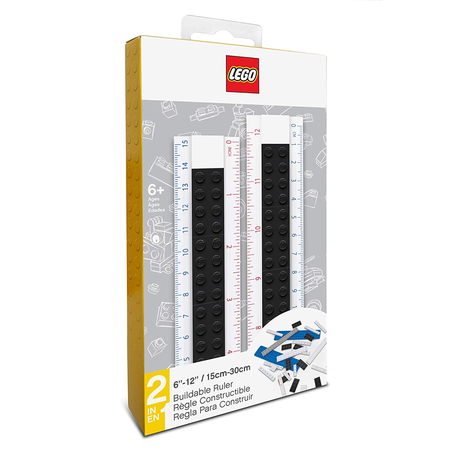 LEGO sættet Buildable Ruler (Black)