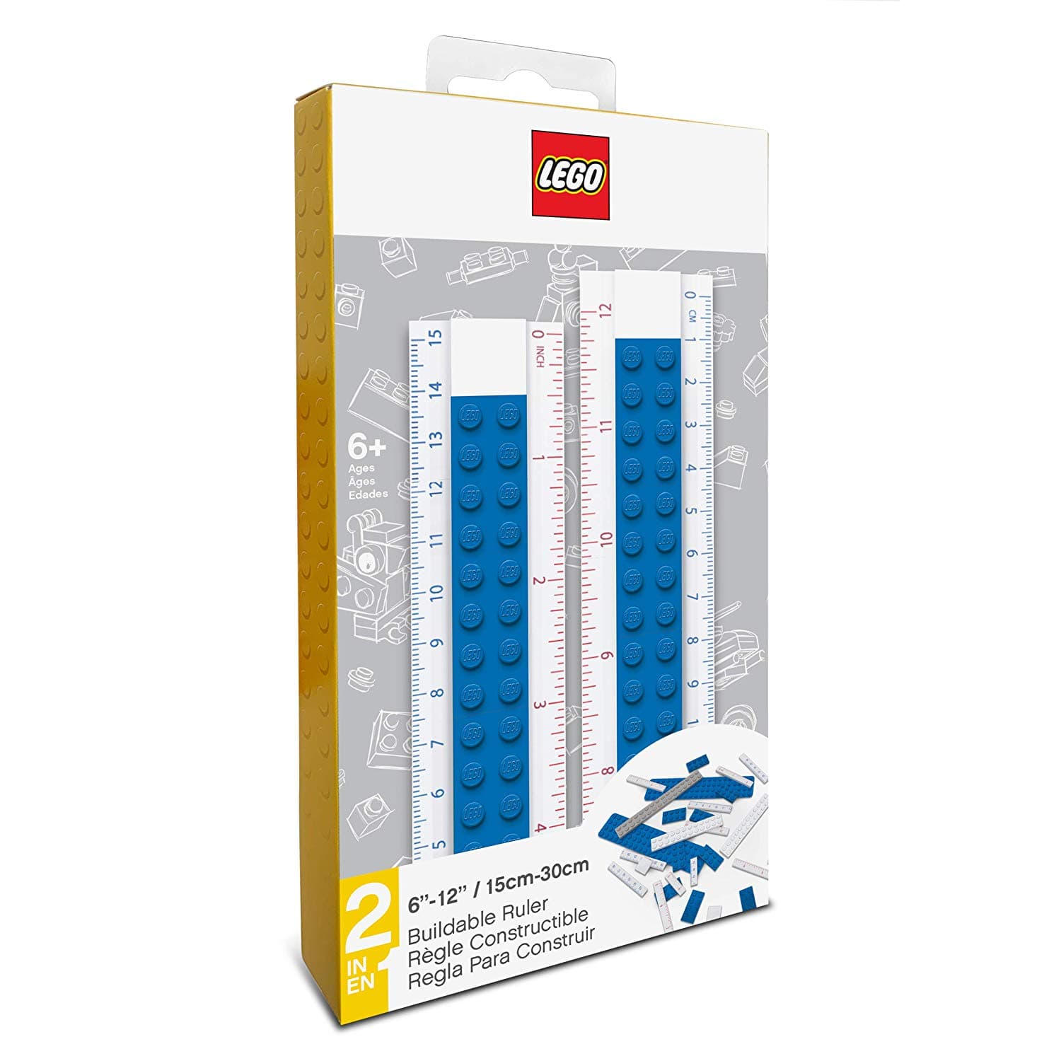LEGO sættet Buildable Ruler (Blue)