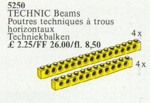 LEGO sættet TECHNIC Beams {yellow}