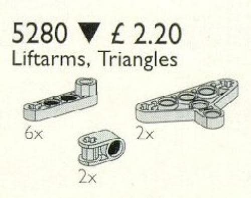 LEGO sættet Liftarms & Triangles / Liftarms, Triangles