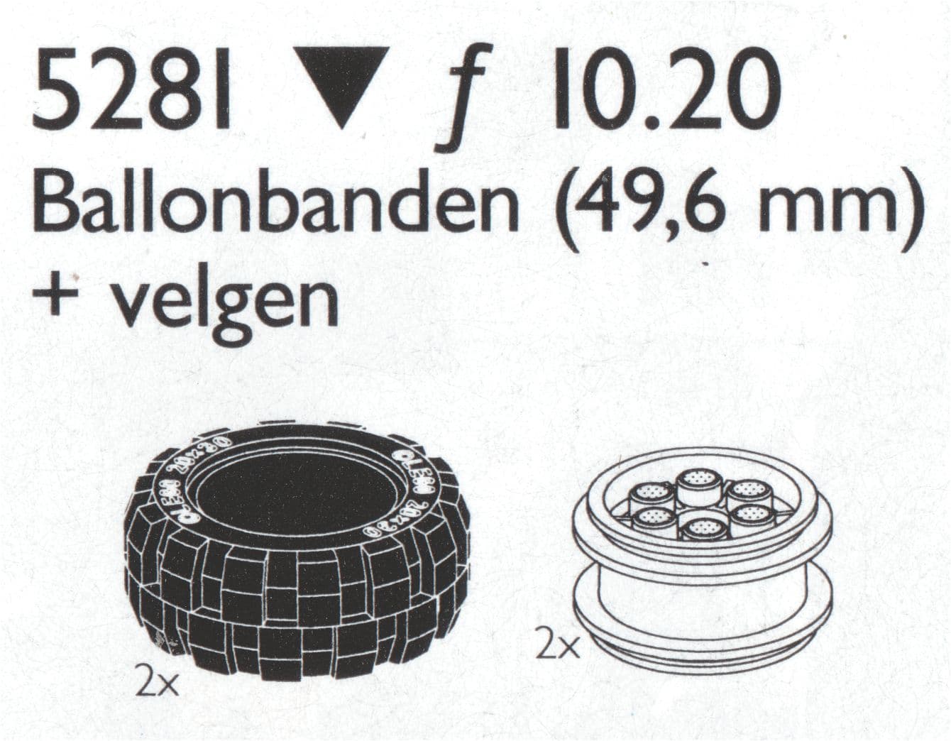 LEGO sættet Balloon Tires Medium