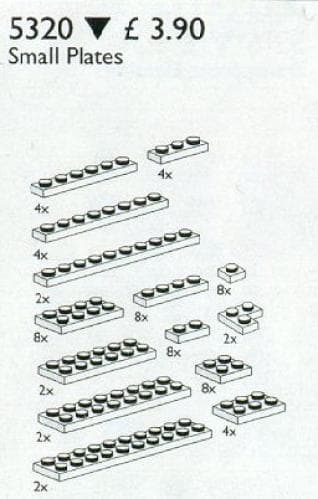 LEGO sættet Plates, Small