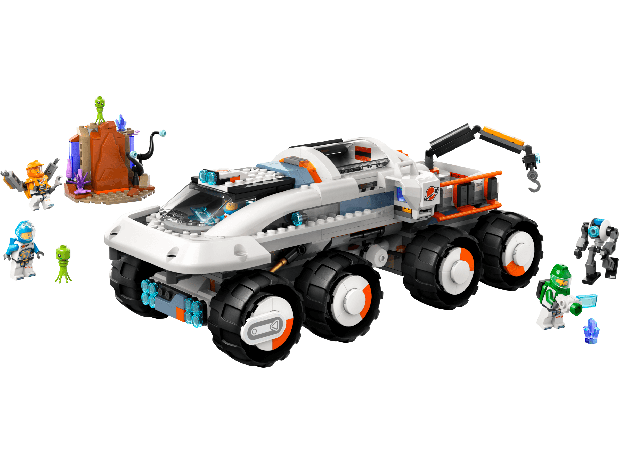 LEGO sættet Command Rover and Crane Loader