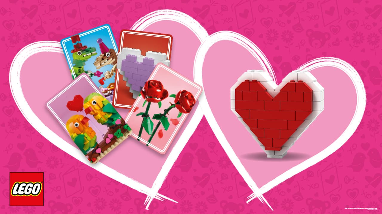 LEGO sættet Heart-shaped Jewelry Box