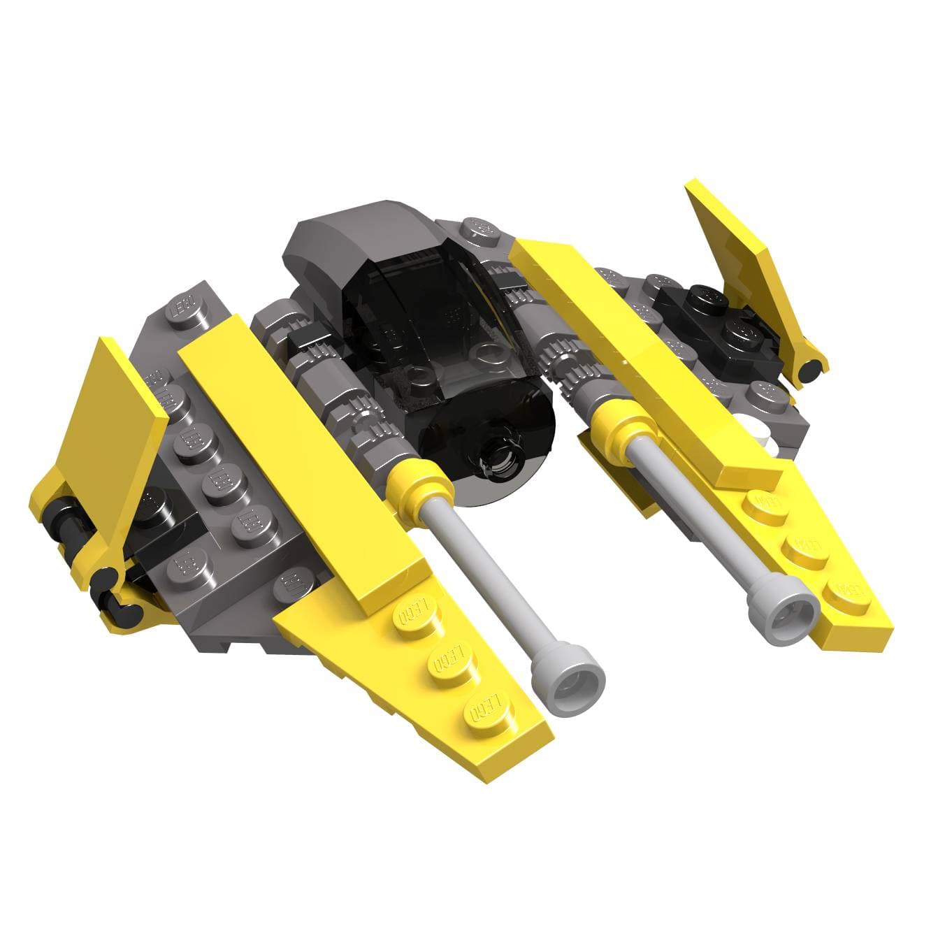 LEGO sættet Jedi Starfighter - Mini - Korean Duracell promo package with 8 AA batteries