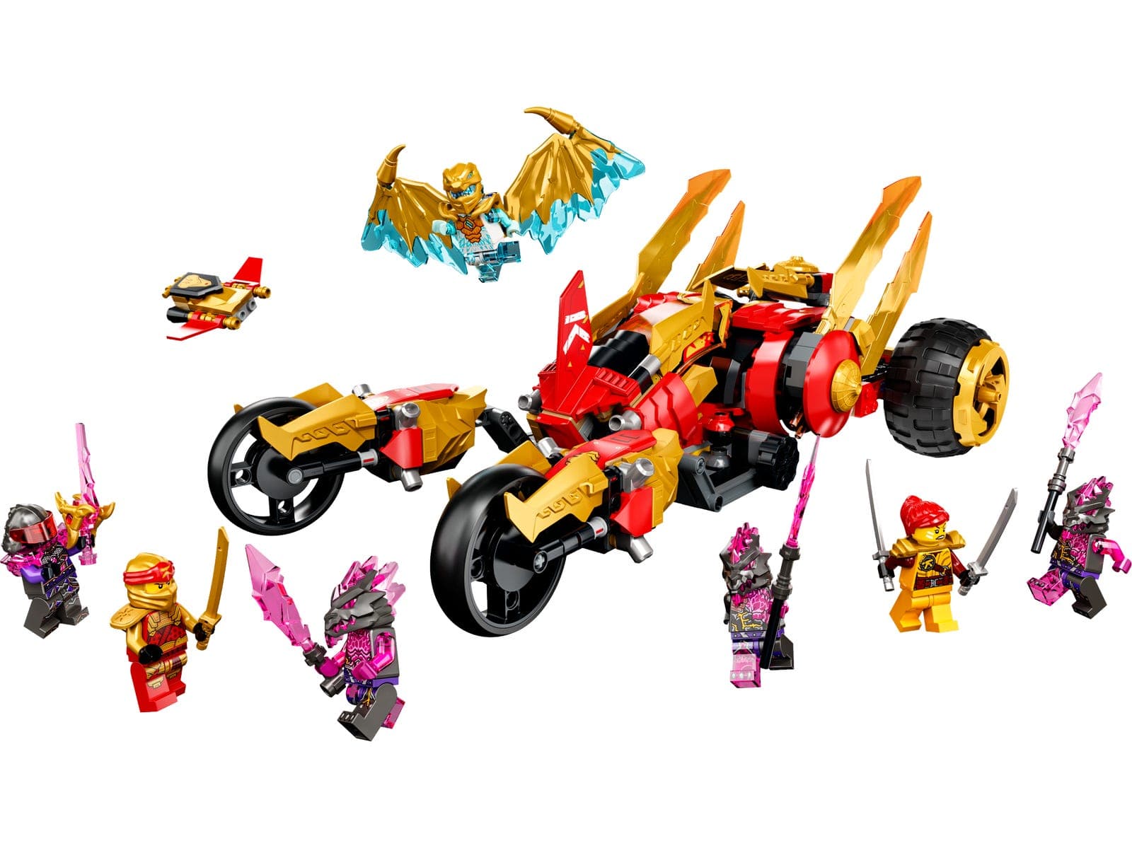 LEGO sættet Kai's Golden Dragon Raider