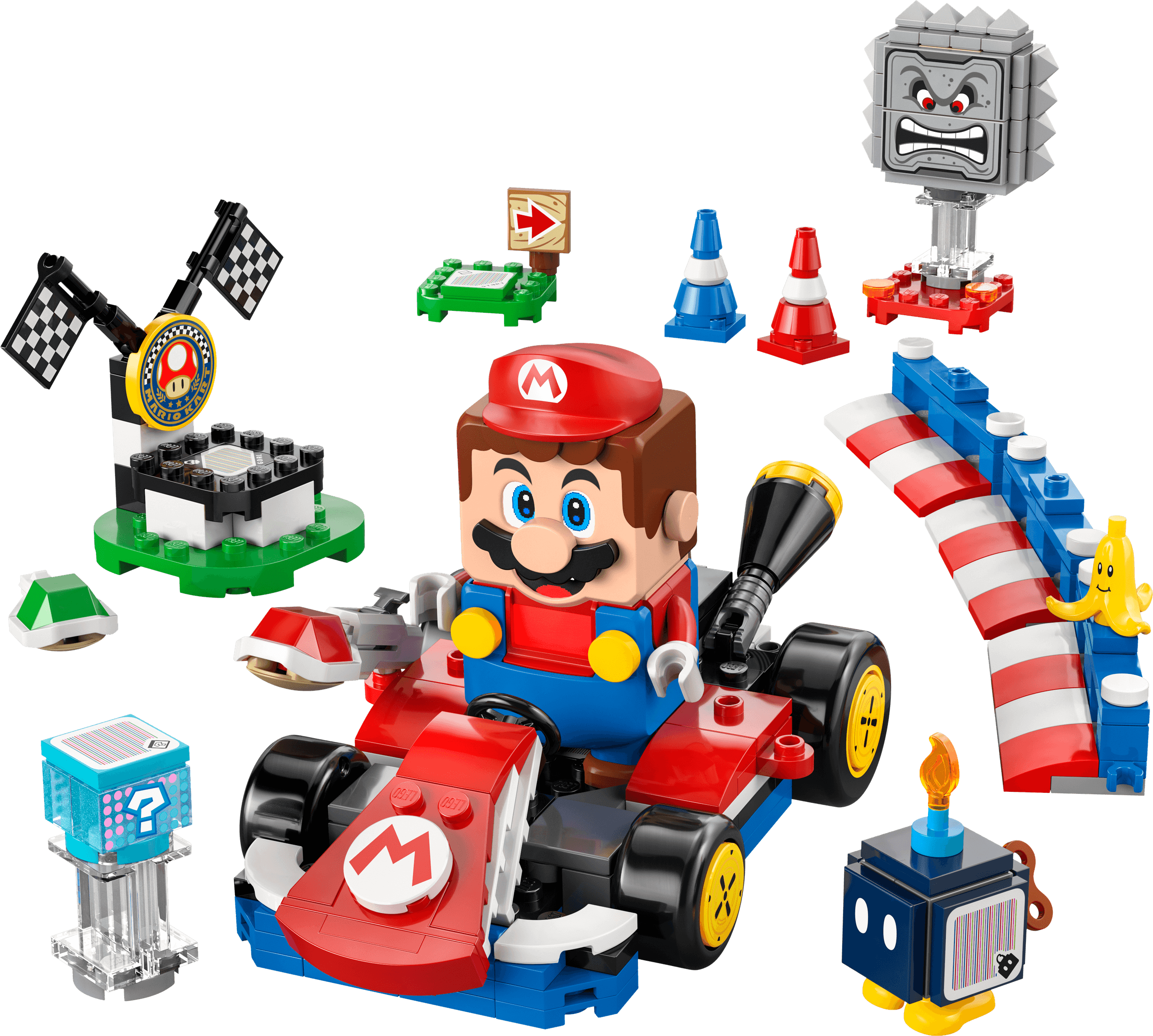 LEGO sættet Mario Kart – Interactive LEGO Mario & Standard Kart