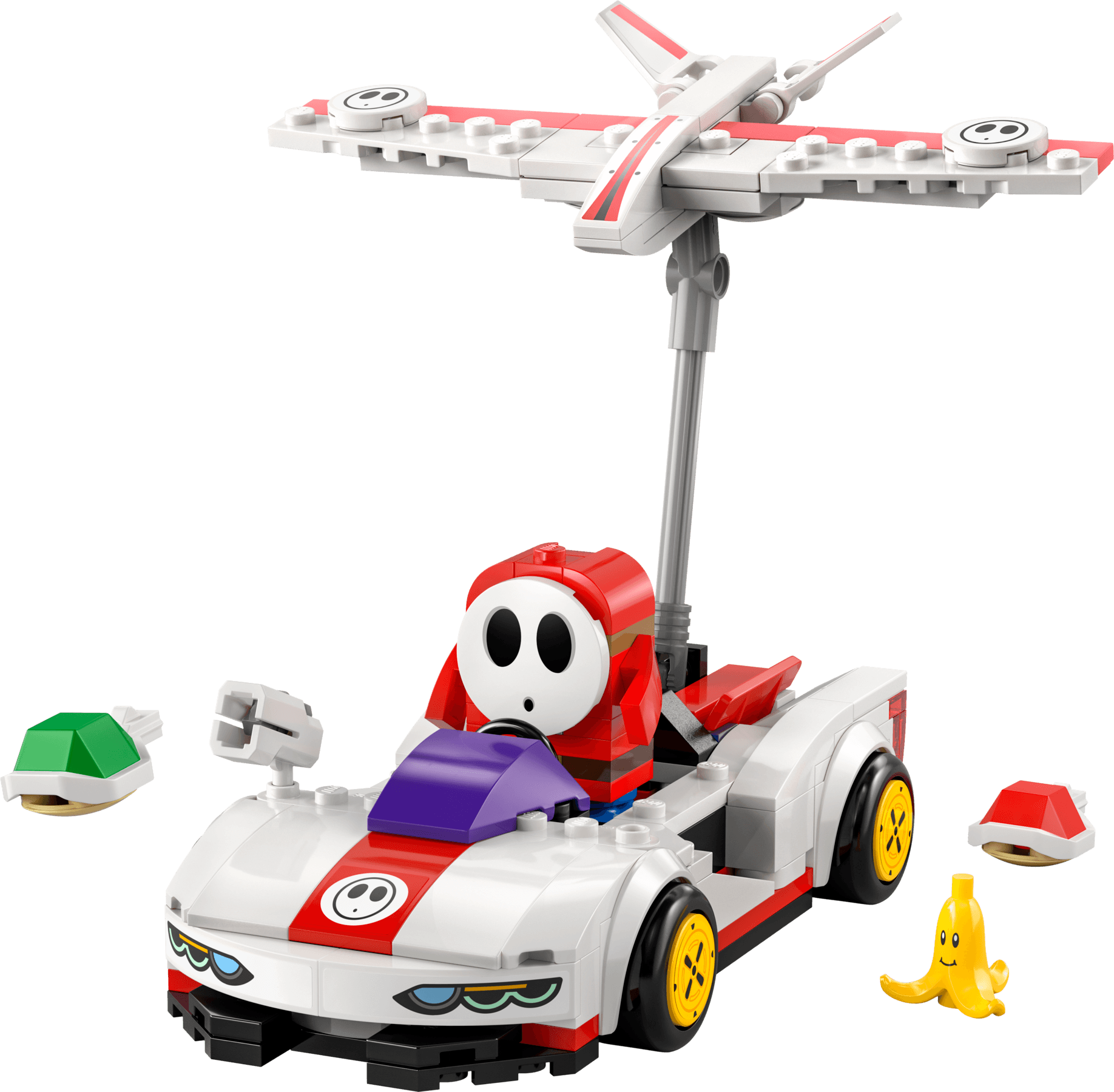 LEGO sættet Mario Kart – Shy Guy & P-Wing