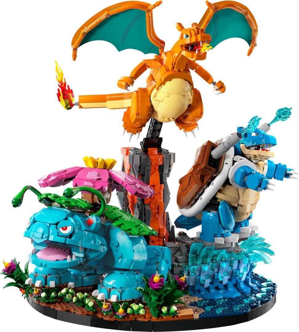 LEGO sættet Venusaur, Charizard and Blastoise