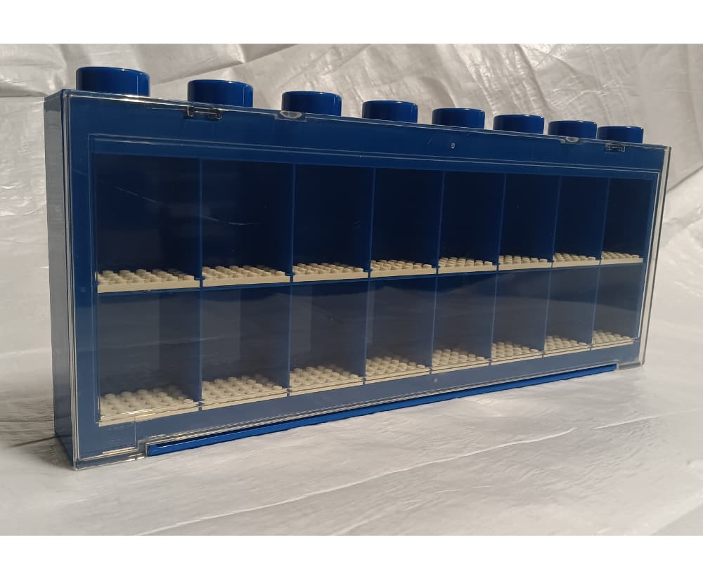 LEGO sættet Minifigure Display Case Large Blue