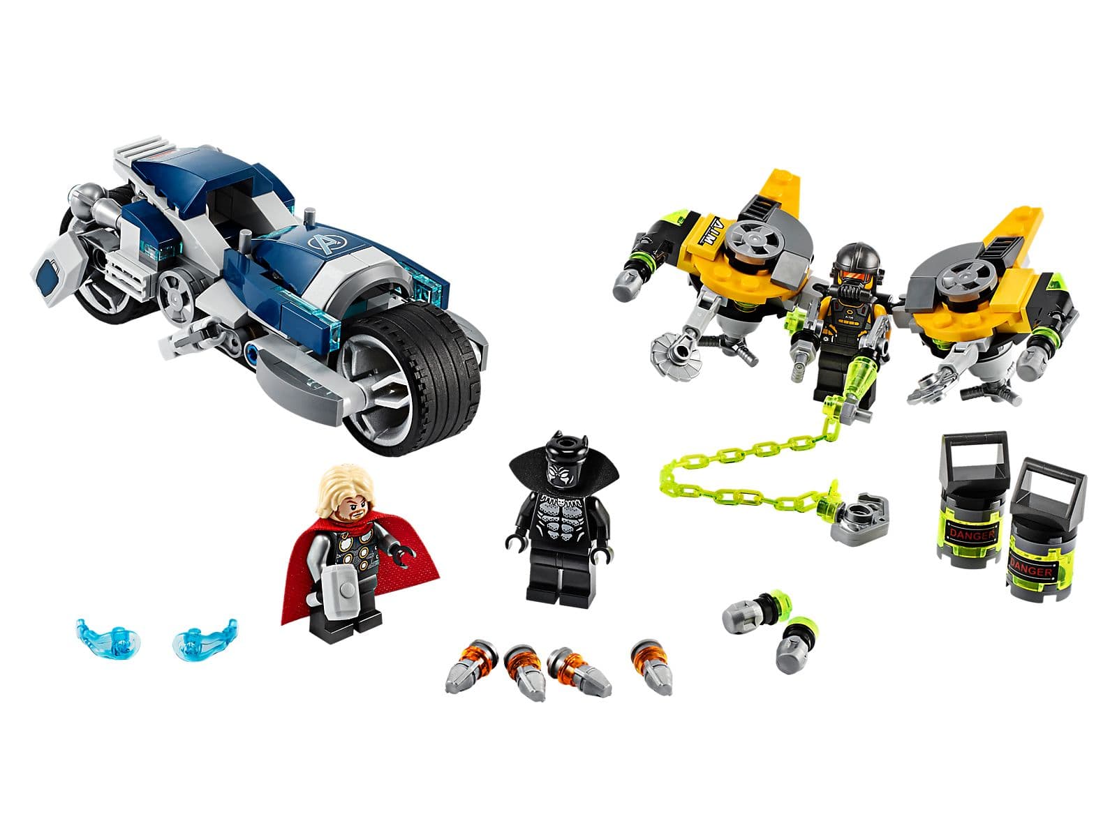 LEGO sættet Avengers Speeder Bike Attack