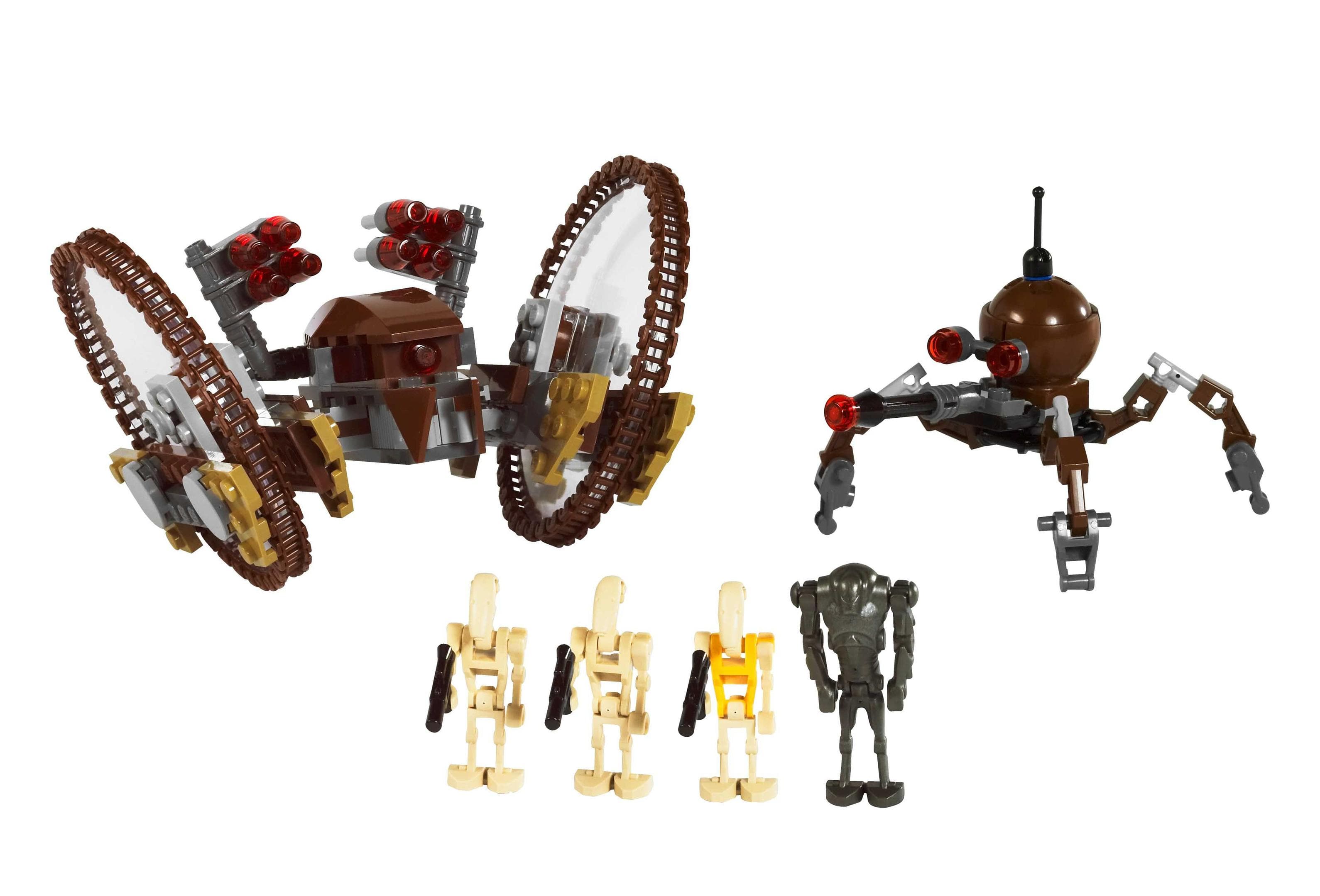 LEGO sættet Hailfire Droid & Spider Droid